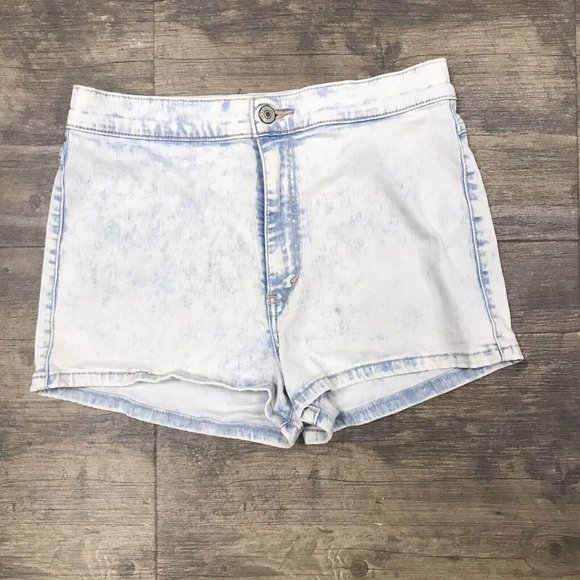 Abercrombie & Fitch Shorts Women‎ Size 8 Denim W29 Acid Wash - Picture 3 of 9